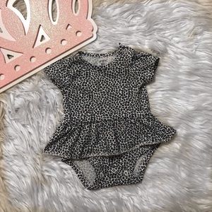 Cheetah print onesie